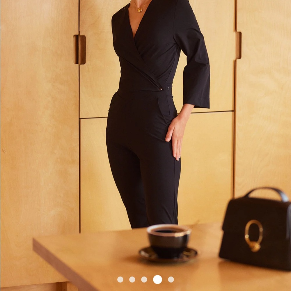 ADAY Black Cropped Jumpsuit - Picture 3 of 8